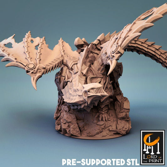Armored Dragon | Lord of the Print | Wargaming | Dungeons and Dragons | Tabletop RPG | DnD | Fantasy models for painting