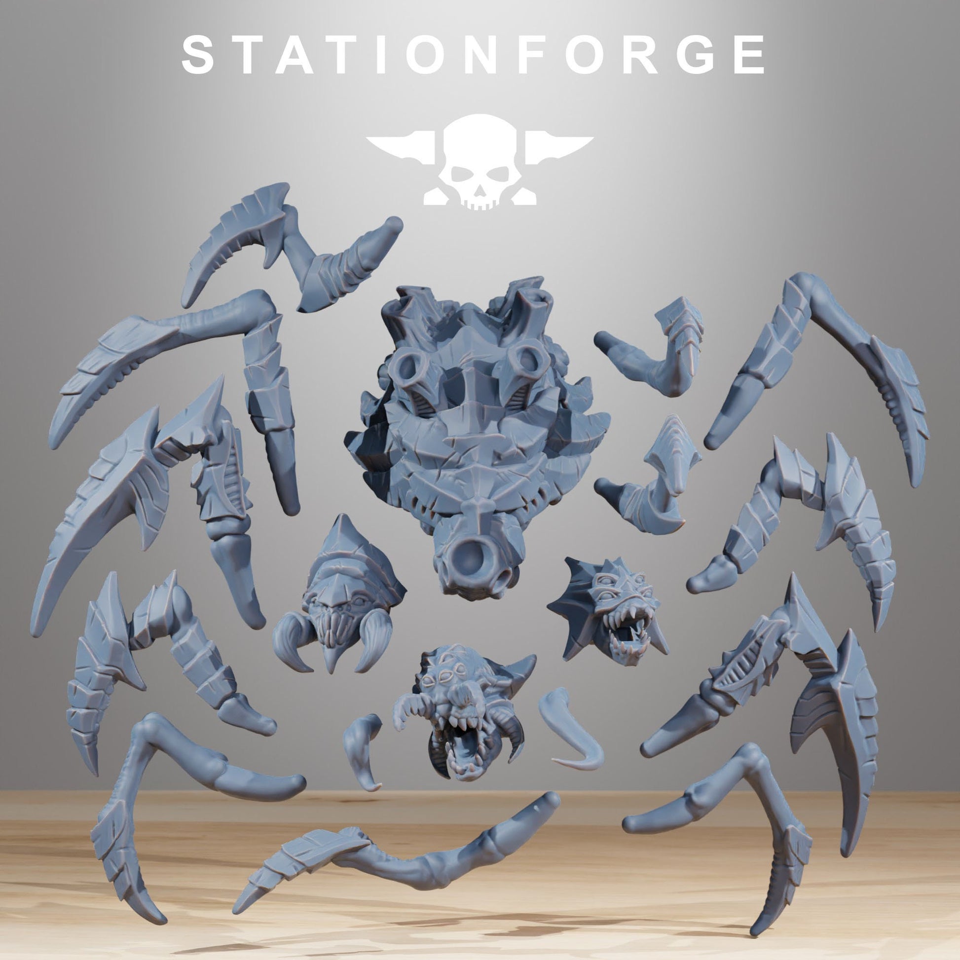 Xenarid Spider | Station Forge | Wargaming | Alien Hive guardian Proxy Models for Wargames