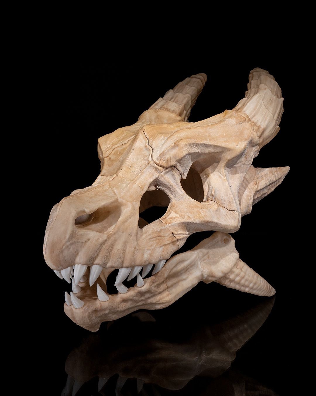 Handcrafted Dragon Skull Wall Ornament | Gothic Home Decor | Fantasy Dragon Head Sculpture | Unique 3D Wall Art | Mythical Creature Decor
