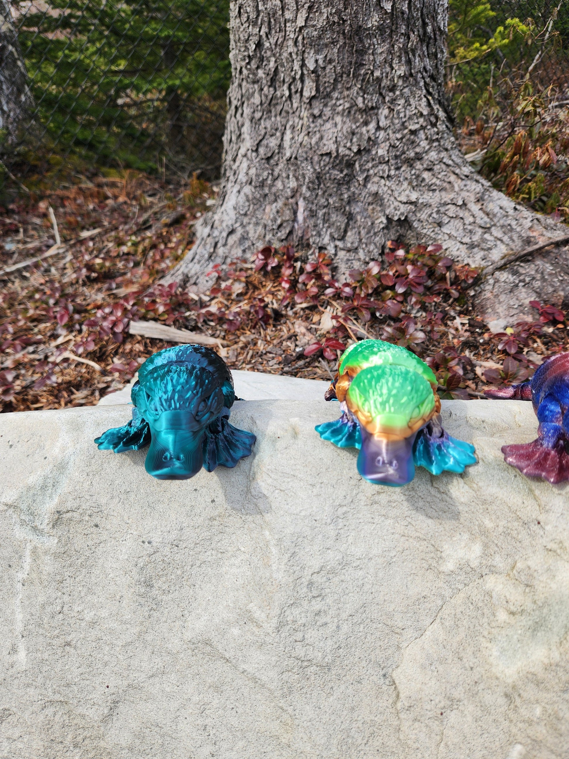 Handcrafted Articulated Platypus Sculpture - Unique Wildlife Decor - Australian Animal Art - Customizable Posable Platypus - Perfect Gift Id