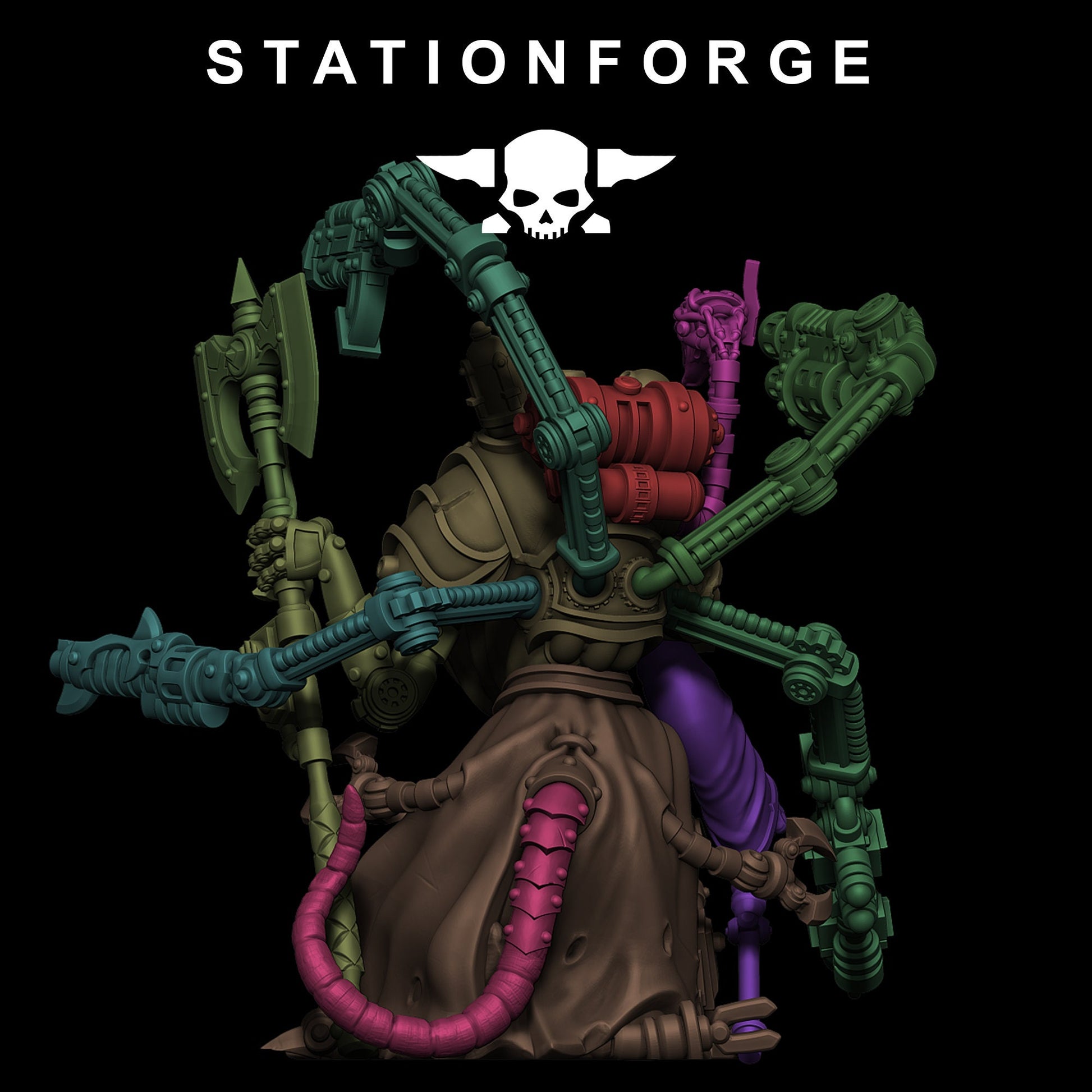 Raticus Techer | Station Forge | Wargaming | Scavenger Raticus | Wargaming Miniature | Grim Dark Future tabletop Gaming