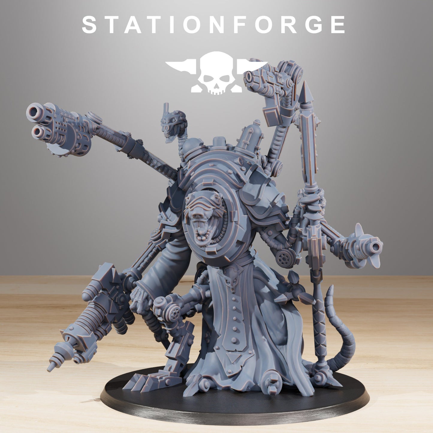 Raticus Techer | Station Forge | Wargaming | Scavenger Raticus | Wargaming Miniature | Grim Dark Future tabletop Gaming