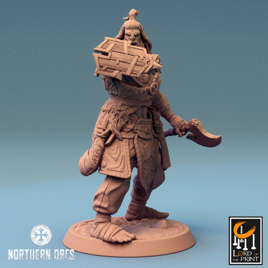 Orcish Axe Soldiers | Unchained | Lord of the Print | Wargaming | Dungeons and Dragons | Orcs | Orks | Orkaz | Tabletop RPG | Knight | DnD