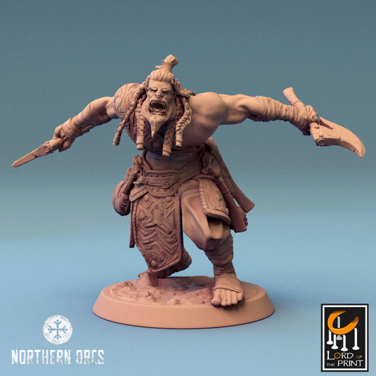 Orcish Axe Soldiers | Unchained | Lord of the Print | Wargaming | Dungeons and Dragons | Orcs | Orks | Orkaz | Tabletop RPG | Knight | DnD