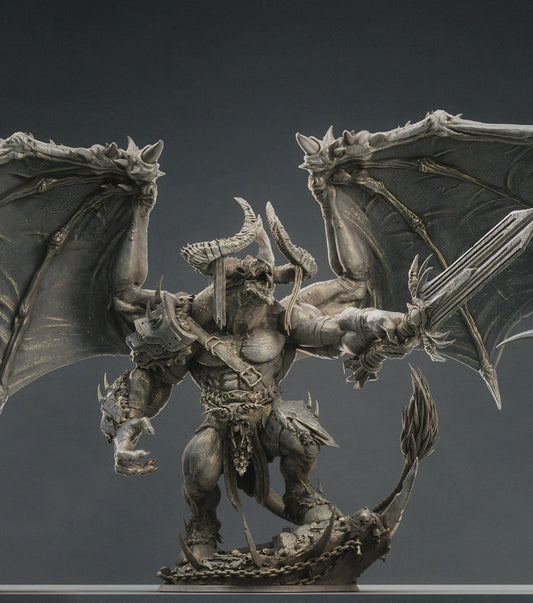 Disciple of War | Lord of the Print | Wargaming | Dungeons and Dragons | Tabletop RPG | DnD | Fantasy models for painting | Chaos Demon