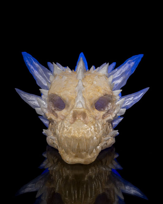 Handcrafted Dragon Skull Wall Ornament | Gothic Home Decor | Fantasy Dragon Head Sculpture | Unique 3D Wall Art | Mythical Creature Decor