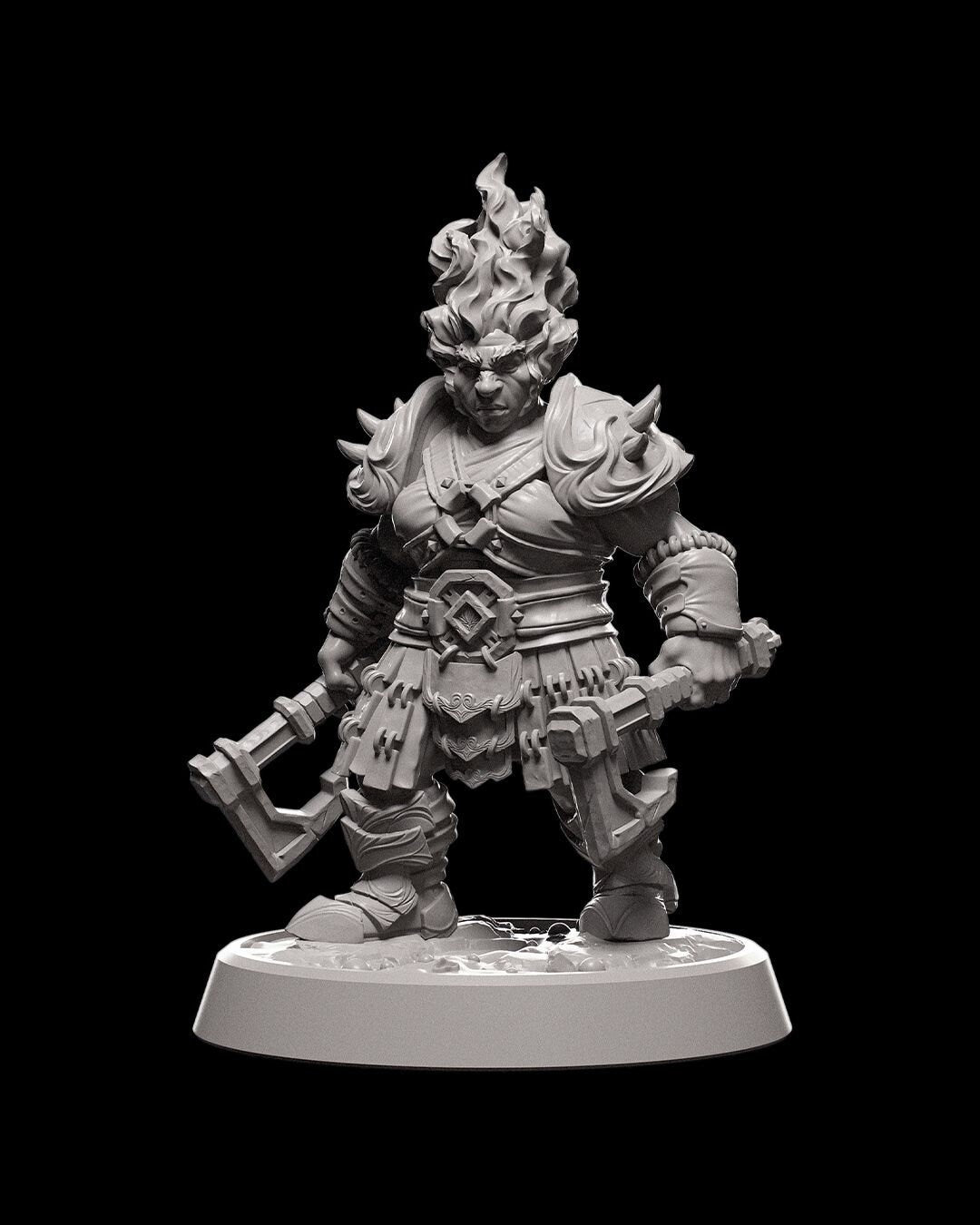 Dungeons and Dragons Fire NPC Pack | Miniature for DnD and Pathfinder - Highly Detailed Tabletop RPG Figure for Epic Adventures | Fire Giant