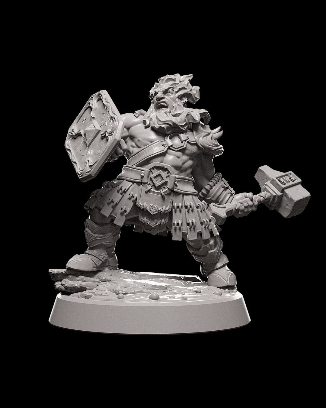 Dungeons and Dragons Fire NPC Pack | Miniature for DnD and Pathfinder - Highly Detailed Tabletop RPG Figure for Epic Adventures | Fire Giant