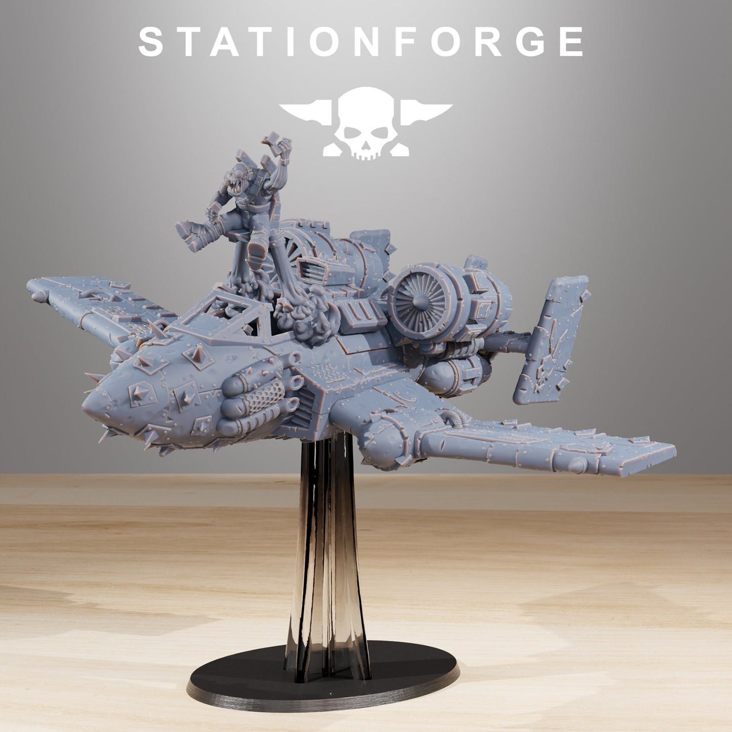 Orkaz Plane | Orkaz | Orc | Grimdark Future | Sci Fi | Space | Table Top | Station Forge | tabletop Wargaming | High Quality Minis