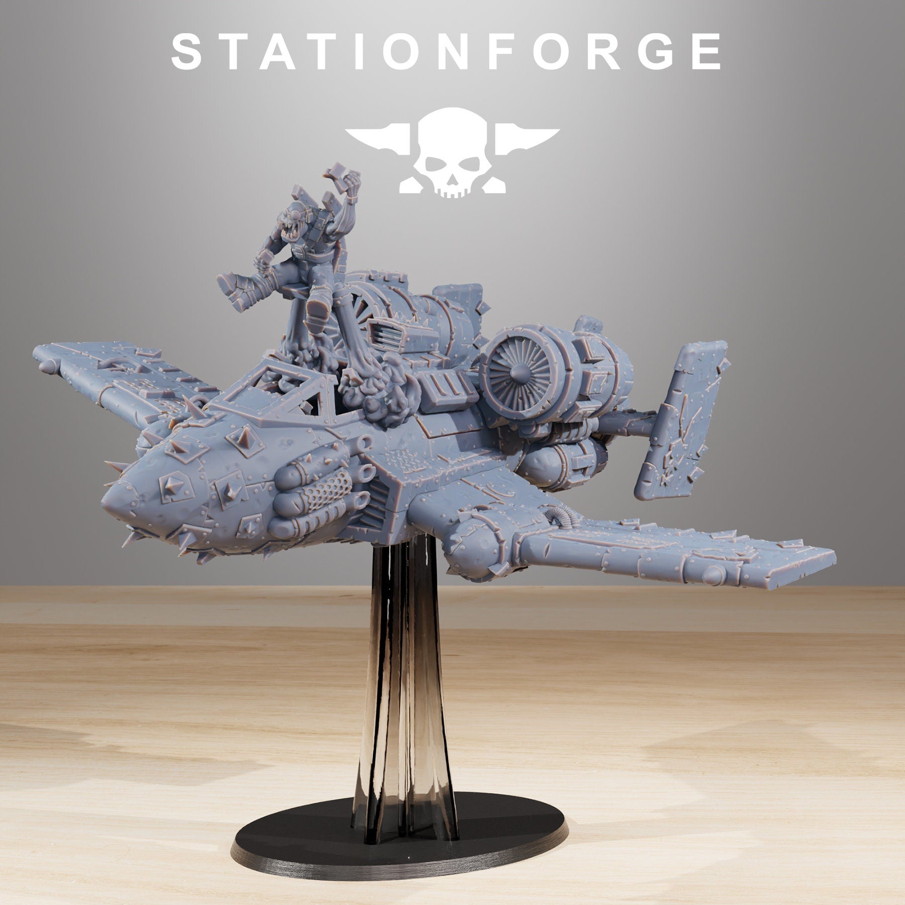 Orkaz Plane | Orkaz | Orc | Grimdark Future | Sci Fi | Space | Table Top | Station Forge | tabletop Wargaming | High Quality Minis