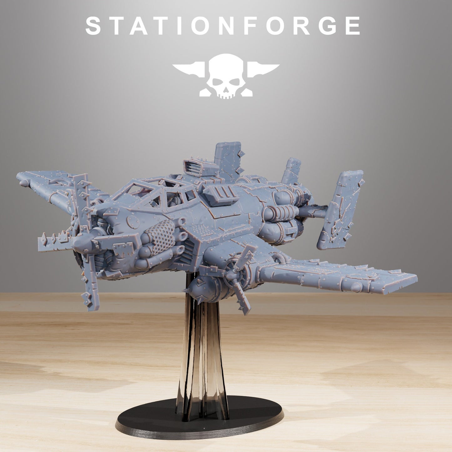 Orkaz Plane | Orkaz | Orc | Grimdark Future | Sci Fi | Space | Table Top | Station Forge | tabletop Wargaming | High Quality Minis