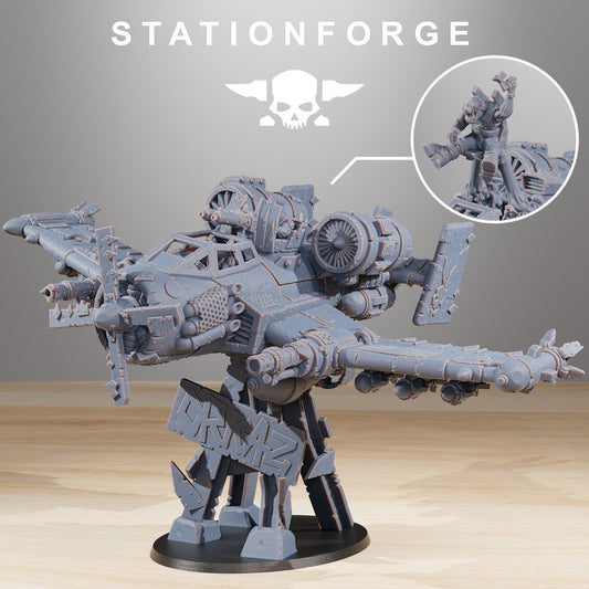 Orkaz Plane | Orkaz | Orc | Grimdark Future | Sci Fi | Space | Table Top | Station Forge | tabletop Wargaming | High Quality Minis