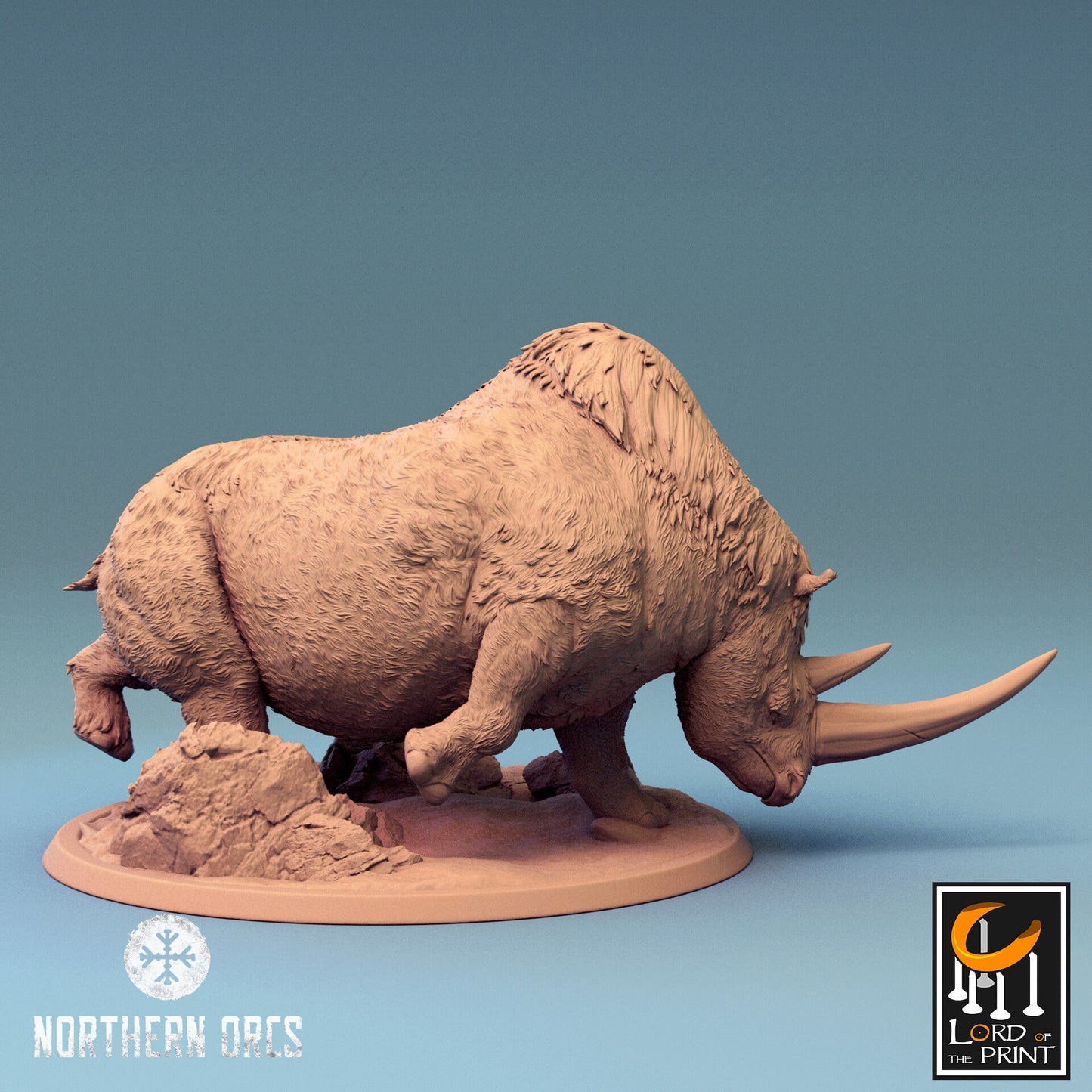 Orcish Woolly Rhino Riders | Northern Orcs | Lord of the Print | Wargaming | Dungeons and Dragons | Orcs | Tabletop RPG | DnD