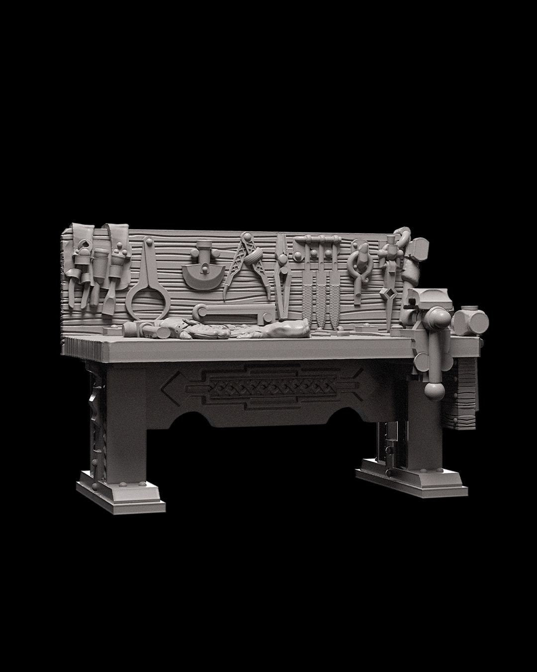 Dwarven DnD Miniature Terrain Set - Dungeons and Dragons, D&D, Pathfinder, Wargaming, Tabletop, 28mm, 32mm - Spooky Dungeon Decor