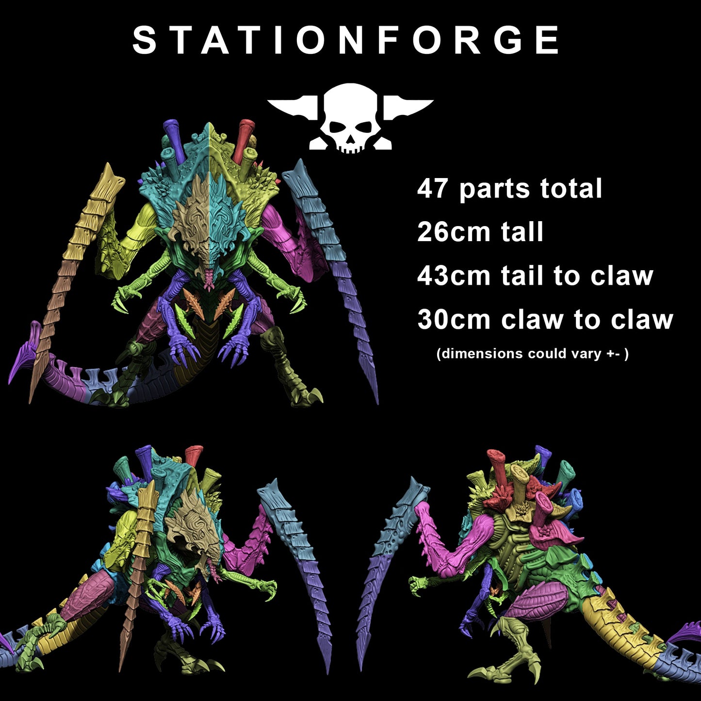 Xenarid Queen | Station Forge | Wargaming | Xenomorph Queen | Grimdark Future | Alien Titan | Bio Monster | Xenarid Titan | Tabletop Gaming