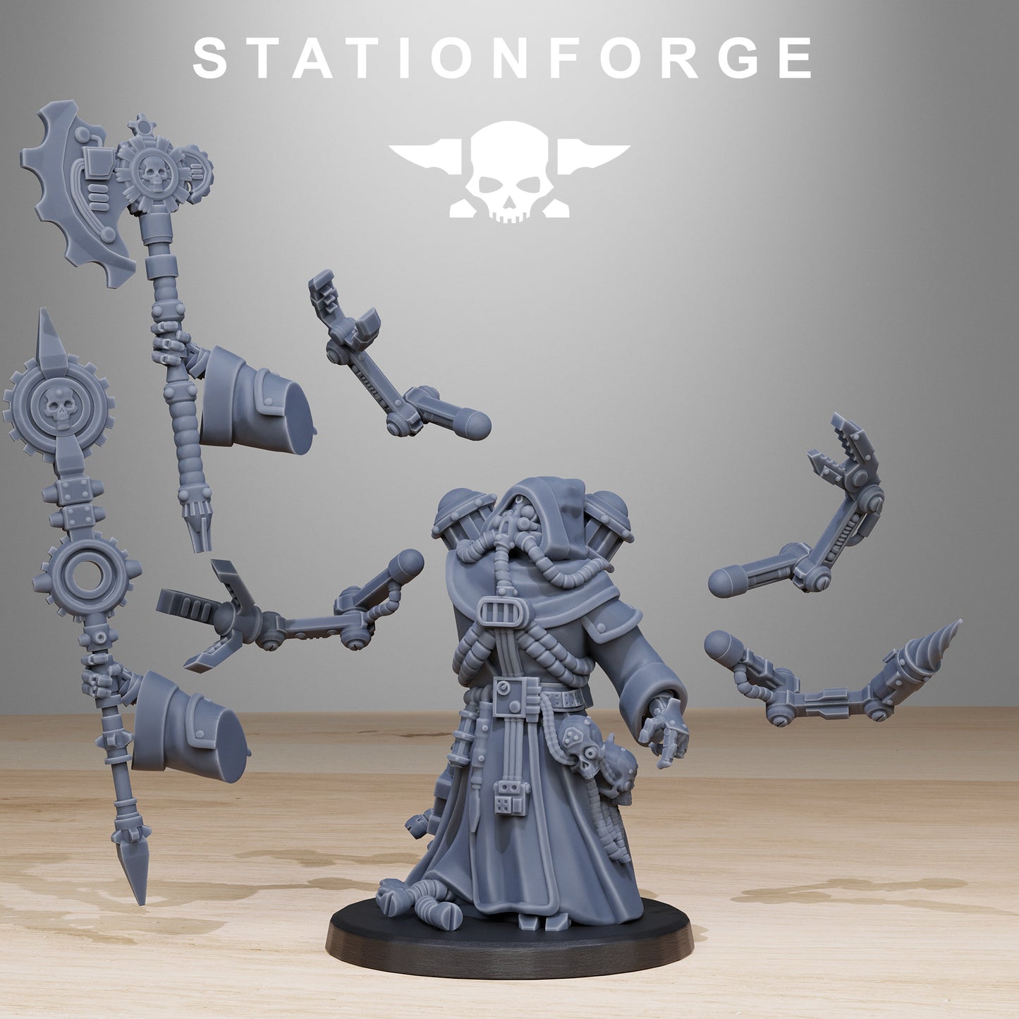 Scavenger SynPriest | Station Forge | Wargaming | Tabletop miniatures | Grim dark future wargames