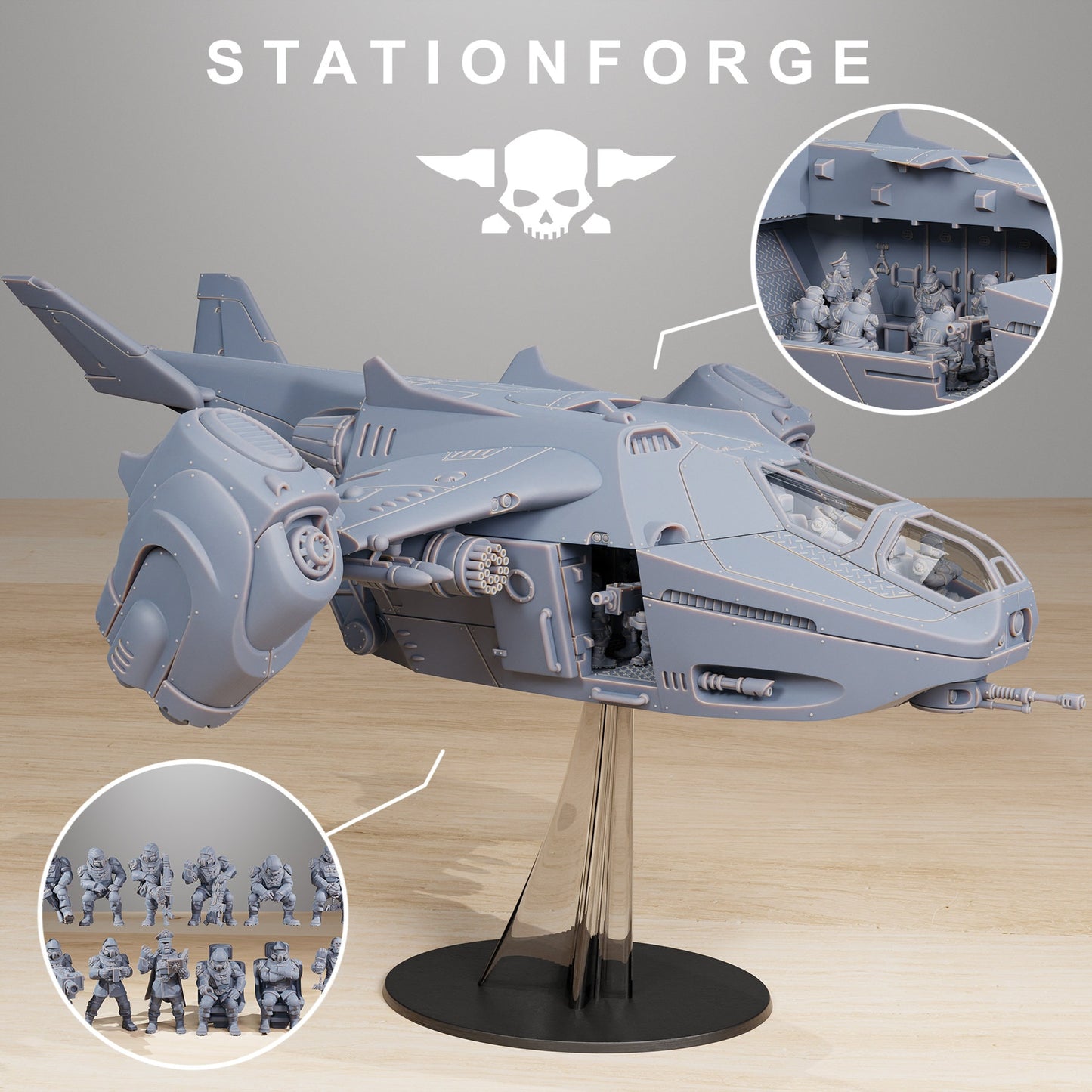 Vaskar Dropship | Station Forge | Wargaming