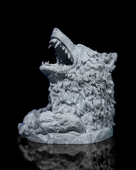 Wolfs Bite Dice Tower | DnD Gift | Wolf Dice Holder | Unique Tabletop RPG Accessory | Themed Gaming Decor | Dice Roller | Wolf Gaming decor