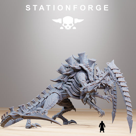 Xenarid Queen | Station Forge | Wargaming | Xenomorph Queen | Grimdark Future | Alien Titan | Bio Monster | Xenarid Titan | Tabletop Gaming