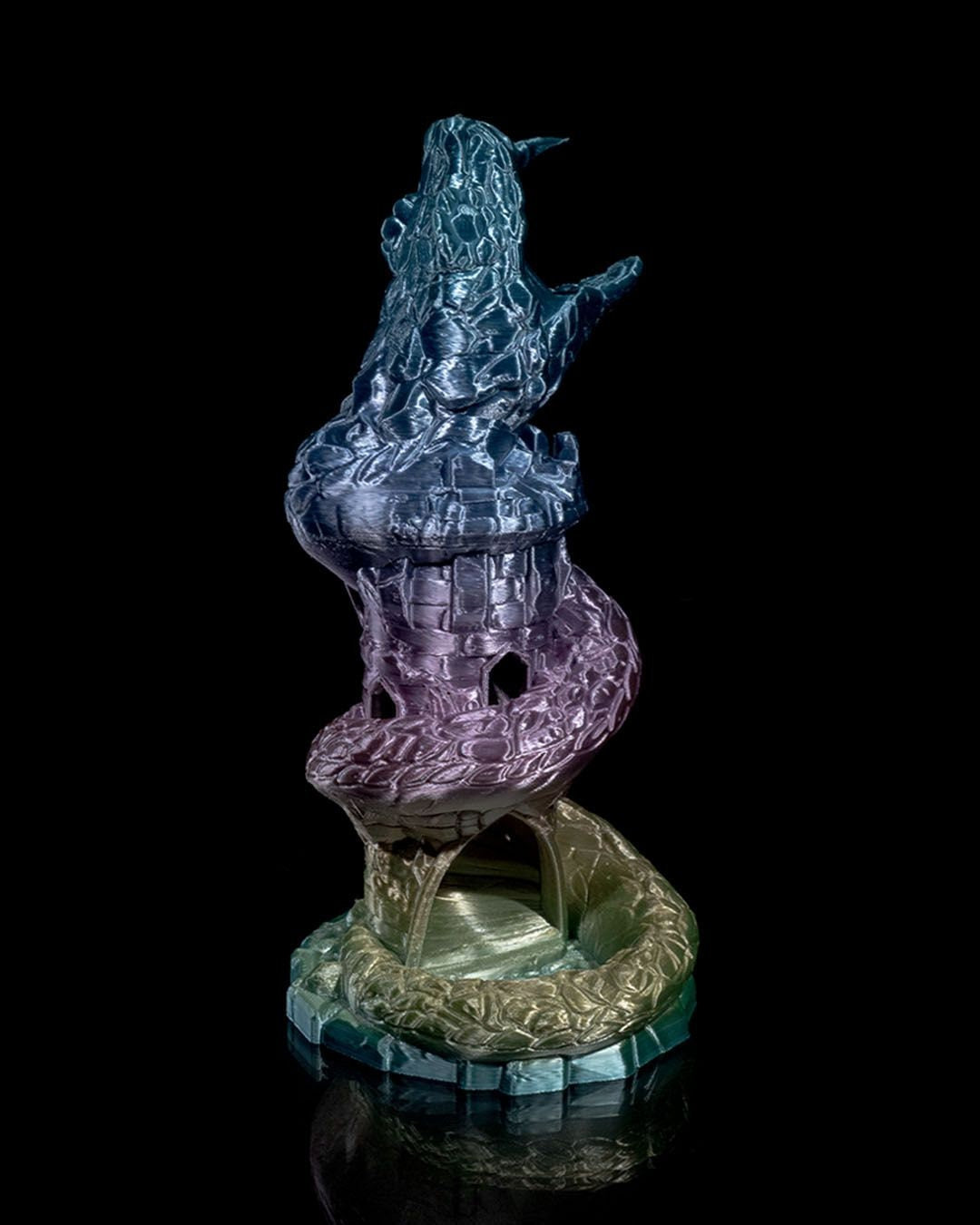 Basilisk Dice Tower | DnD Gift | Monster Dice Holder | Unique Tabletop RPG Accessory | Themed Gaming Decor | Dice Roller | Snake tower