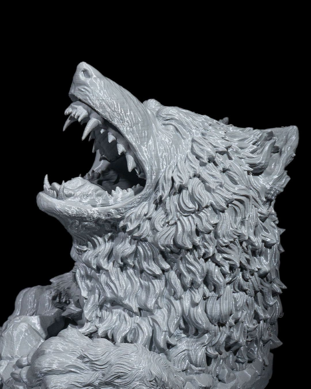Wolfs Bite Dice Tower | DnD Gift | Wolf Dice Holder | Unique Tabletop RPG Accessory | Themed Gaming Decor | Dice Roller | Wolf Gaming decor