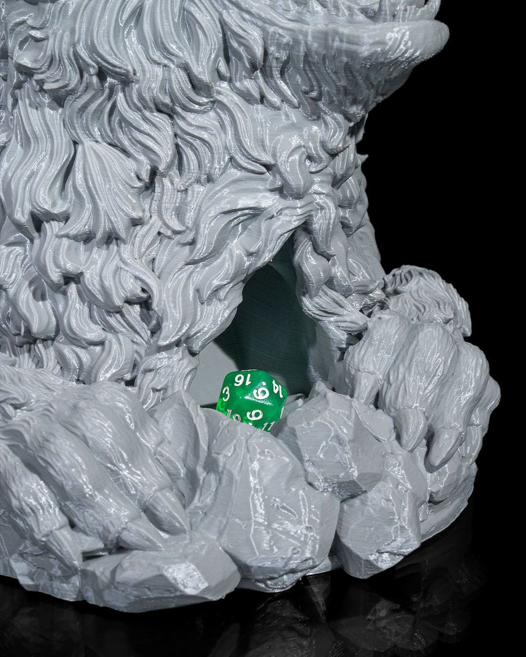 Wolfs Bite Dice Tower | DnD Gift | Wolf Dice Holder | Unique Tabletop RPG Accessory | Themed Gaming Decor | Dice Roller | Wolf Gaming decor