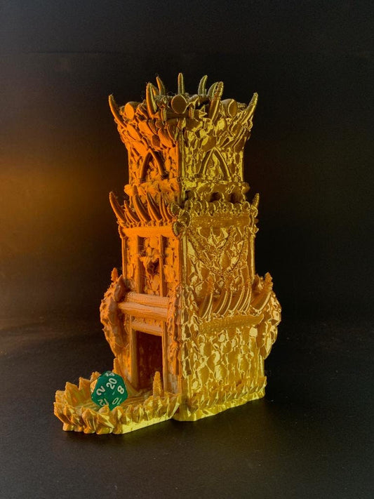 Orc Dice Tower | DnD Gift | Orcish Dice Holder | Unique Tabletop RPG Accessory | Themed Gaming Decor | Dice Roller | Greater Ork tower