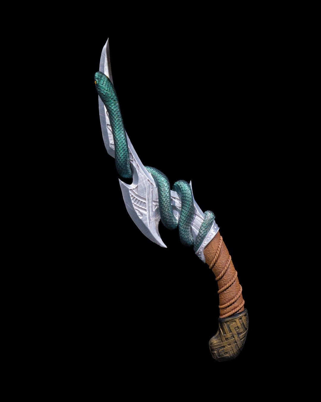 Laevateinn Dagger of Loki - Asgardian Cosplay Mythical Norse Weapon Replica - Handcrafted Fantasy Knife for Cosplay, LARP, and Decor