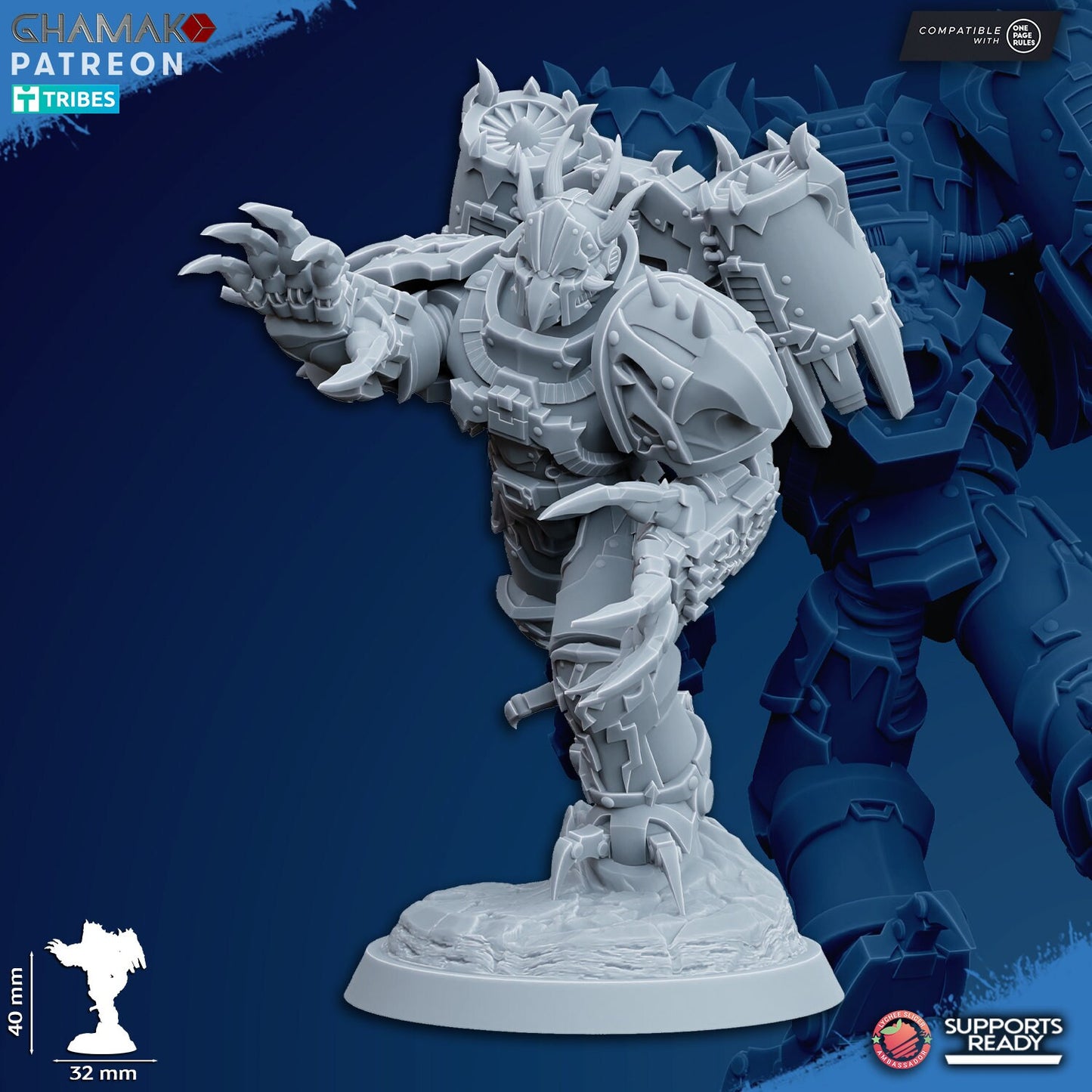 Set of 10 Chaos Warped Claws | Ghamak | 3D Printed | 28mm| Wargaming | Jetpack chaos soldiers | warhammer