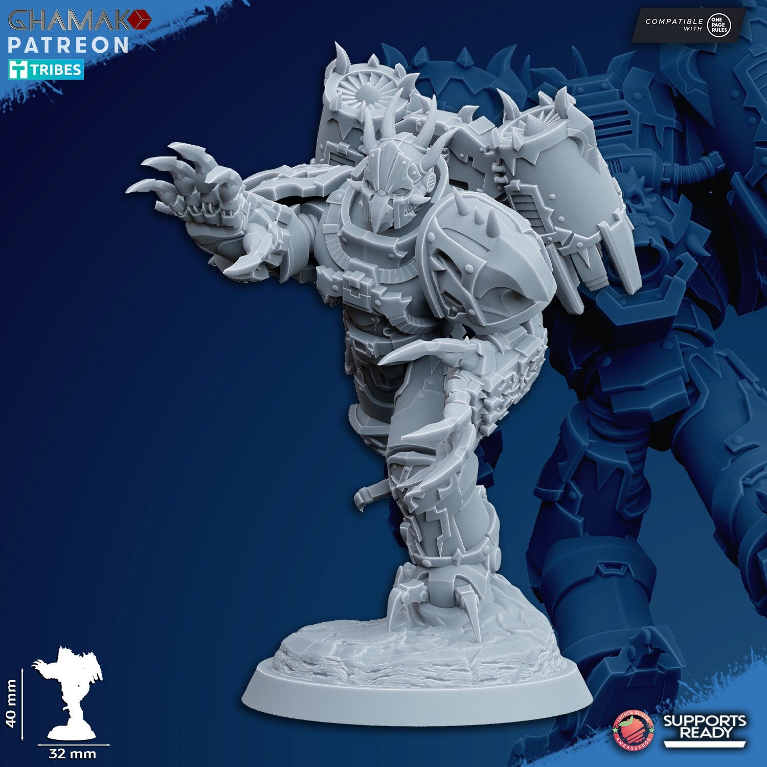 Set of 10 Chaos Warped Claws | Ghamak | 3D Printed | 28mm| Wargaming | Jetpack chaos soldiers | warhammer