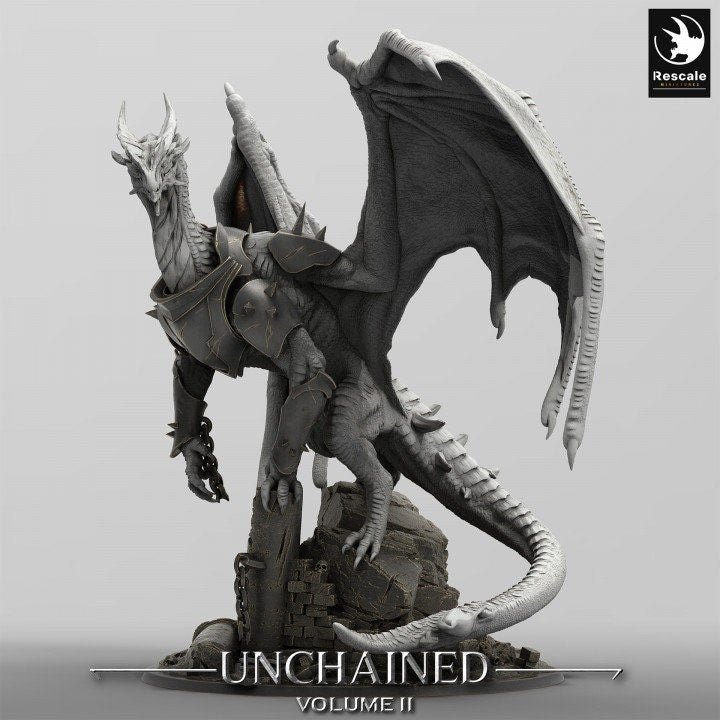 Xeldranth Dragon | Lord of the Print | Wargaming | Dungeons and Dragons | Tabletop RPG | DnD | Fantasy models for painting | Mountain Dragon