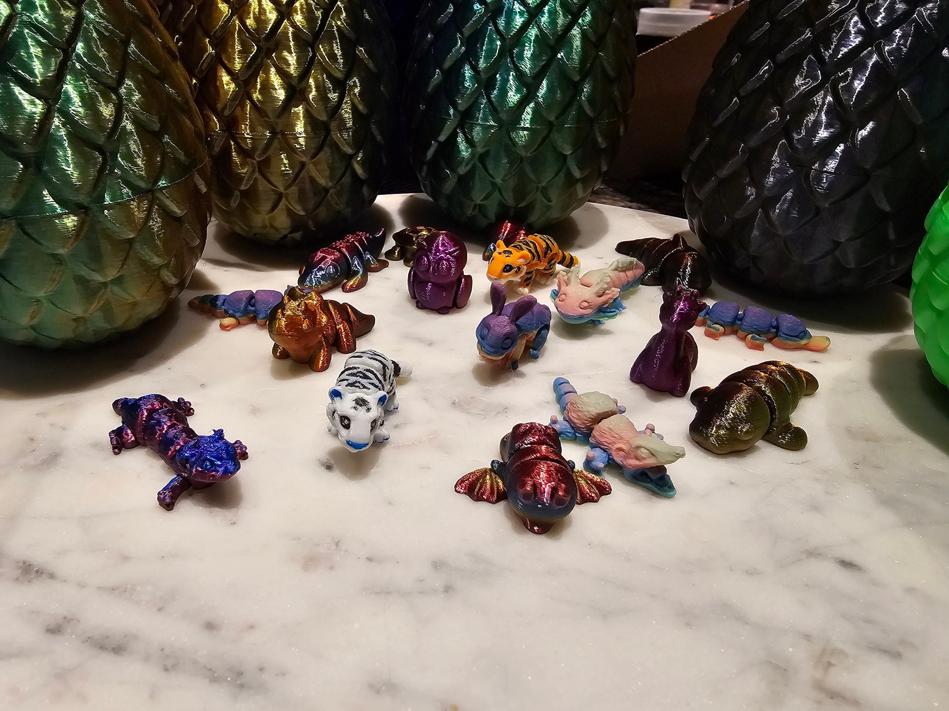 Surprise Mystery Pack of Articulated Animal Toys | Mythical Minis | Dinosaurs | Dragons | Jungle Animals | Sea Creatures | Articulated Gift