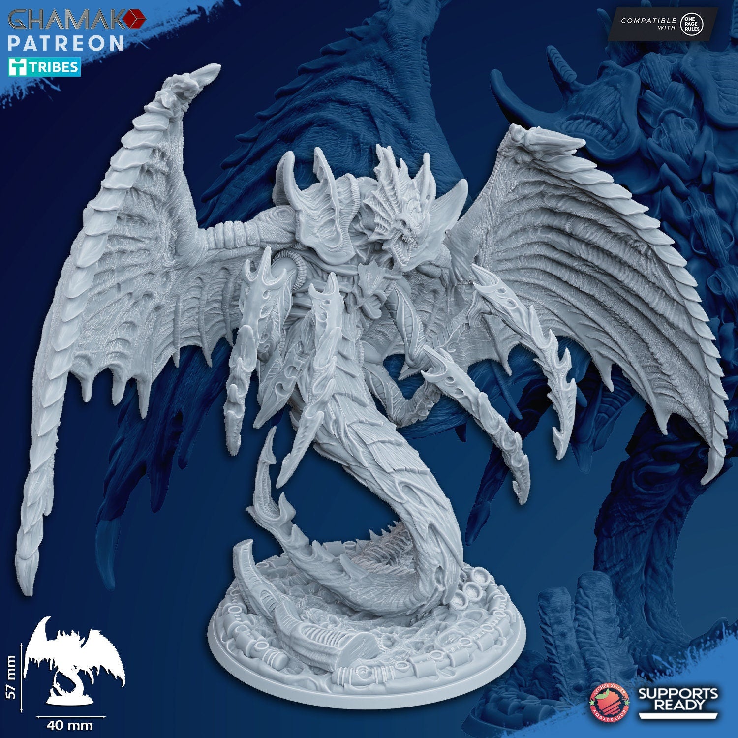Thanatax Bloodeater | Ghamak Cosmic Devourer | Wargaming | Alien Swarm Proxies | Alien Hive | Xenomorph Grimdark Devourer