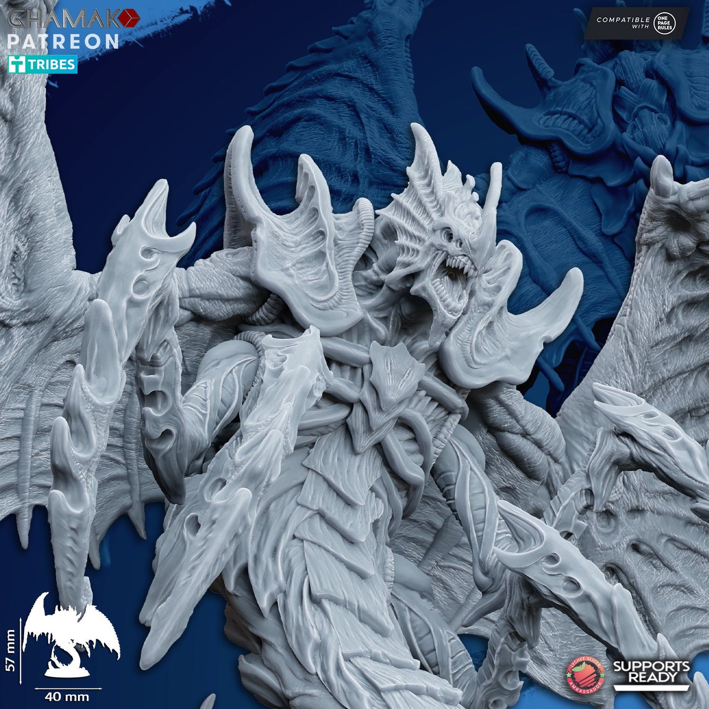 Thanatax Bloodeater | Ghamak Cosmic Devourer | Wargaming | Alien Swarm Proxies | Alien Hive | Xenomorph Grimdark Devourer