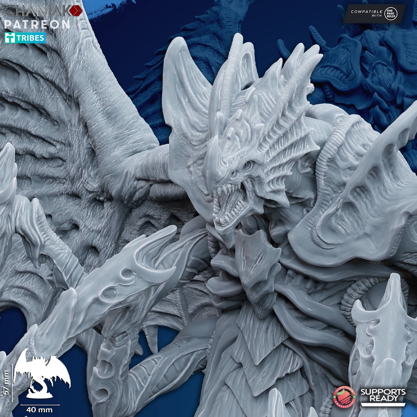 Thanatax Bloodeater | Ghamak Cosmic Devourer | Wargaming | Alien Swarm Proxies | Alien Hive | Xenomorph Grimdark Devourer