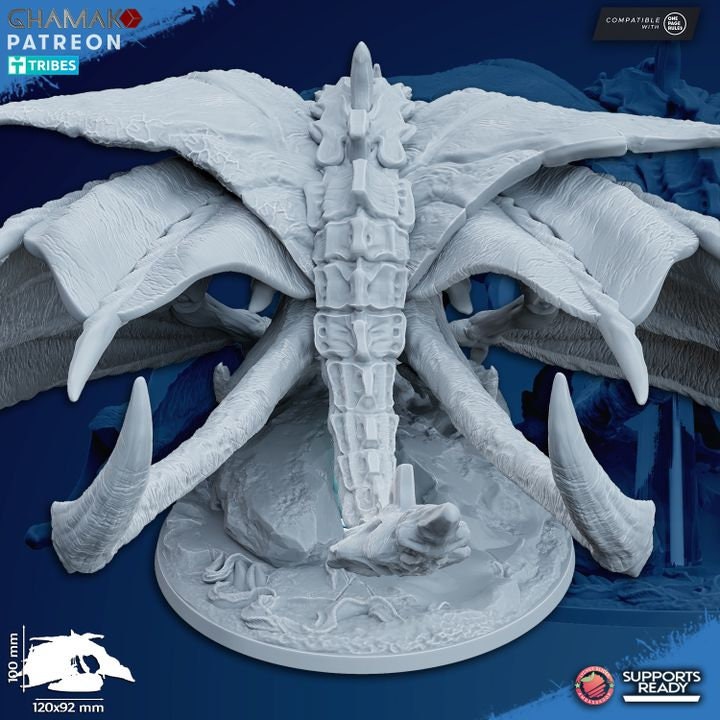 Raptoratrix | Ghamak Cosmic Devourer | Wargaming | Alien Swarm Proxies | Alien Hive | Xenomorph Grimdark Devourer | Flying alien proxy
