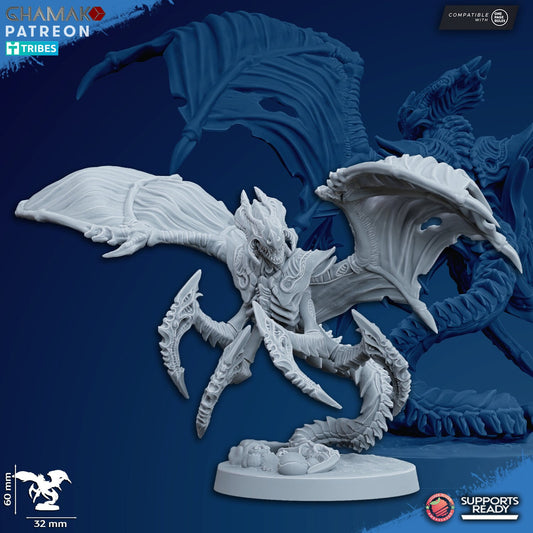 Pterofex Set of 10 | Ghamak Cosmic Devourer | Wargaming | Alien Swarm Proxies | Alien Hive | Xenomorph Grimdark Devourer