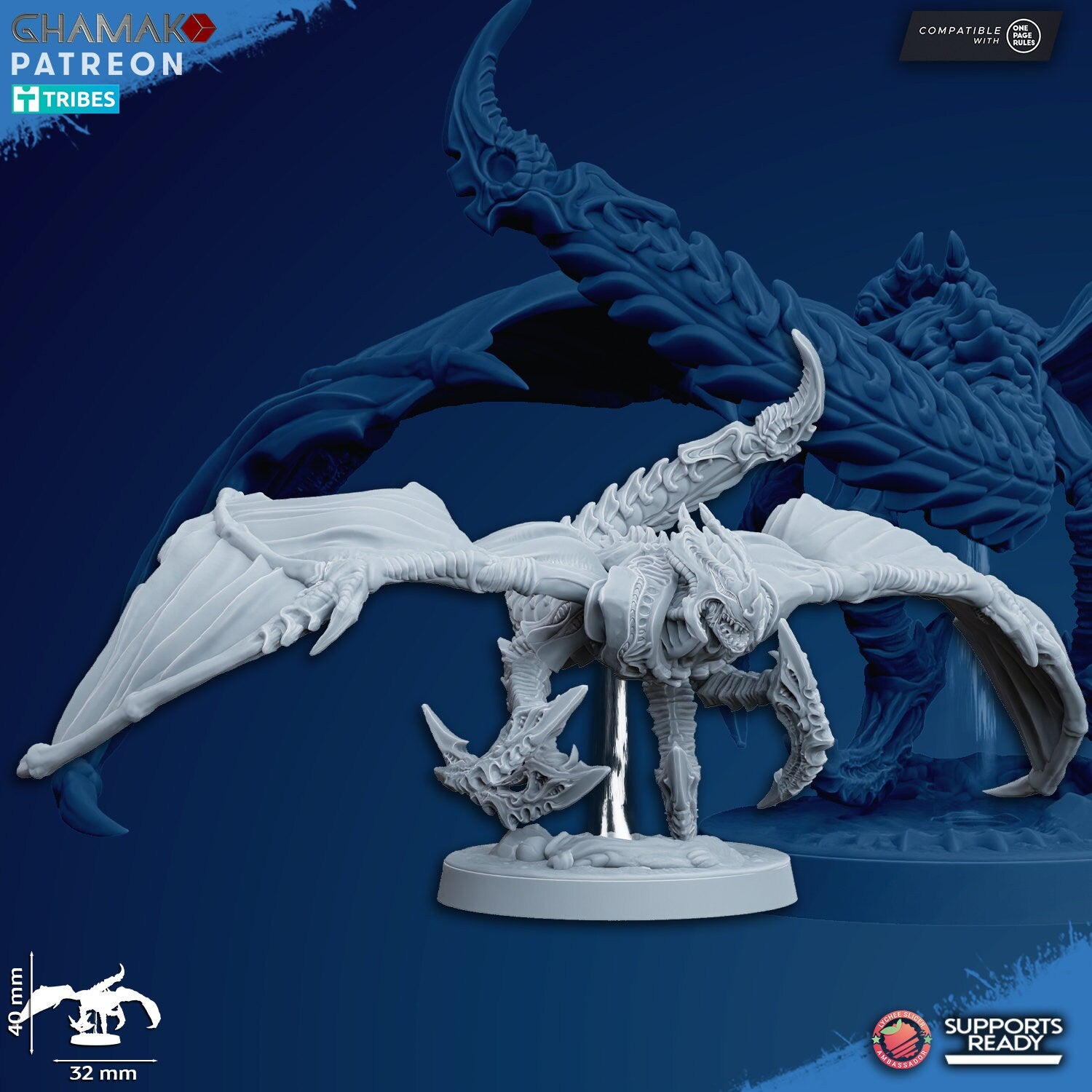 Pterofex Set of 10 | Ghamak Cosmic Devourer | Wargaming | Alien Swarm Proxies | Alien Hive | Xenomorph Grimdark Devourer