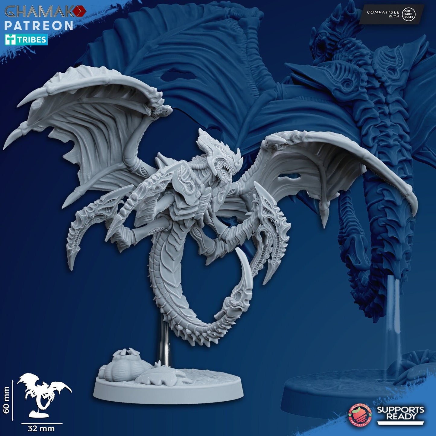 Pterofex Set of 10 | Ghamak Cosmic Devourer | Wargaming | Alien Swarm Proxies | Alien Hive | Xenomorph Grimdark Devourer