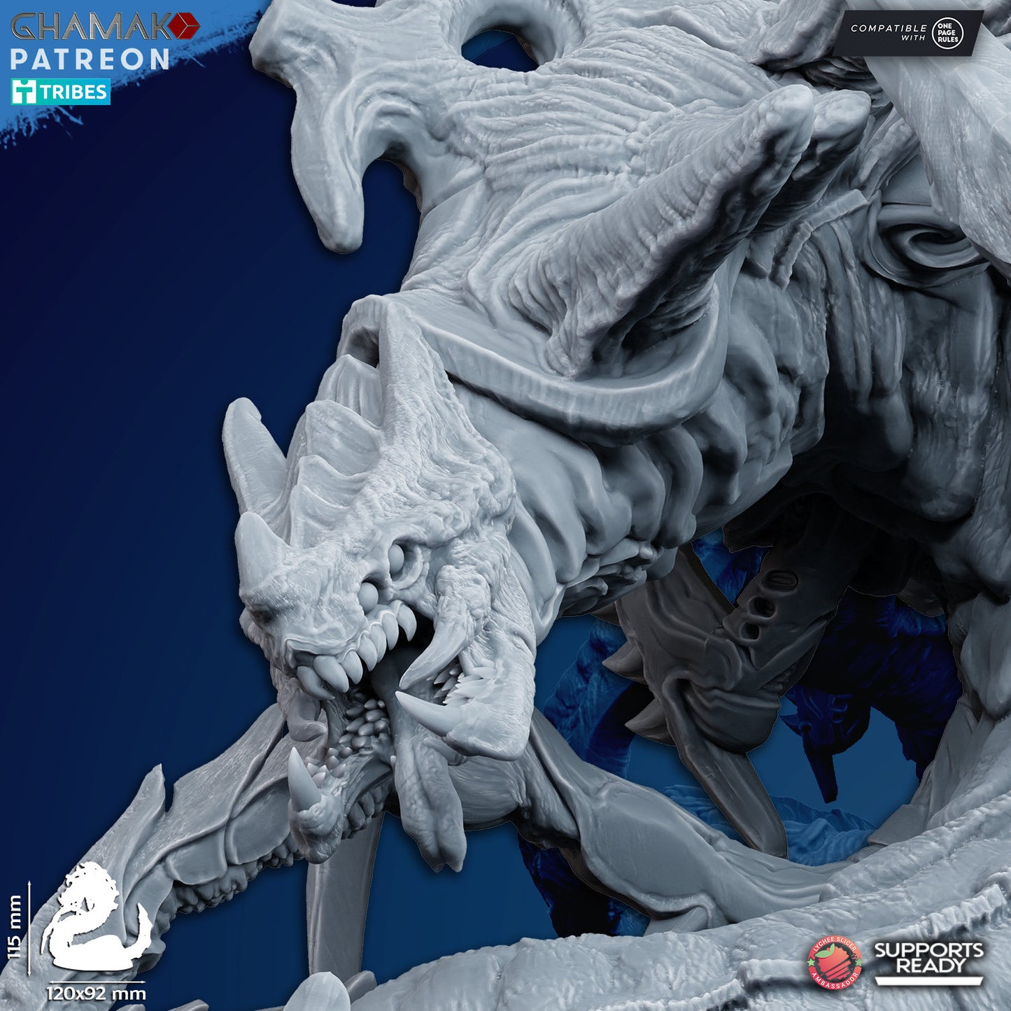 Tremor | Ghamak Cosmic Devourer | Wargaming | Alien Swarm Proxies | Alien Hive | Xenomorph Grimdark Devourer | Snake Alien Proxy