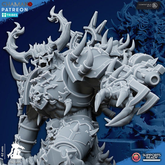 Demonic Lord of Chaos | Ghamak Heretic Knights | Wargaming | Proxies of Chaos | Knights of Chaos | Grimdark Heretics | Demon lord
