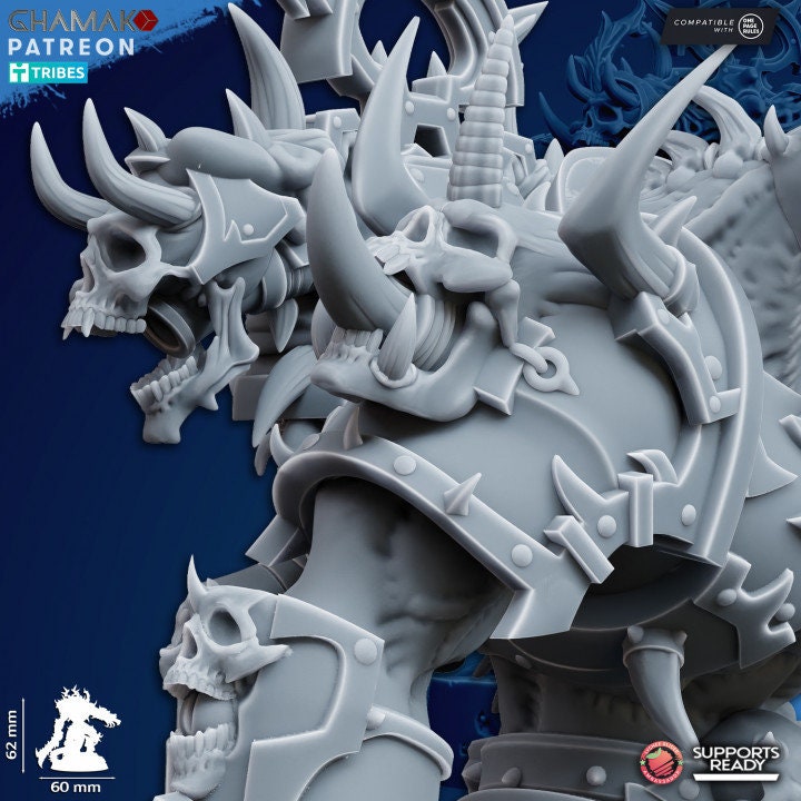 Demonic Lord of Chaos | Ghamak Heretic Knights | Wargaming | Proxies of Chaos | Knights of Chaos | Grimdark Heretics | Demon lord