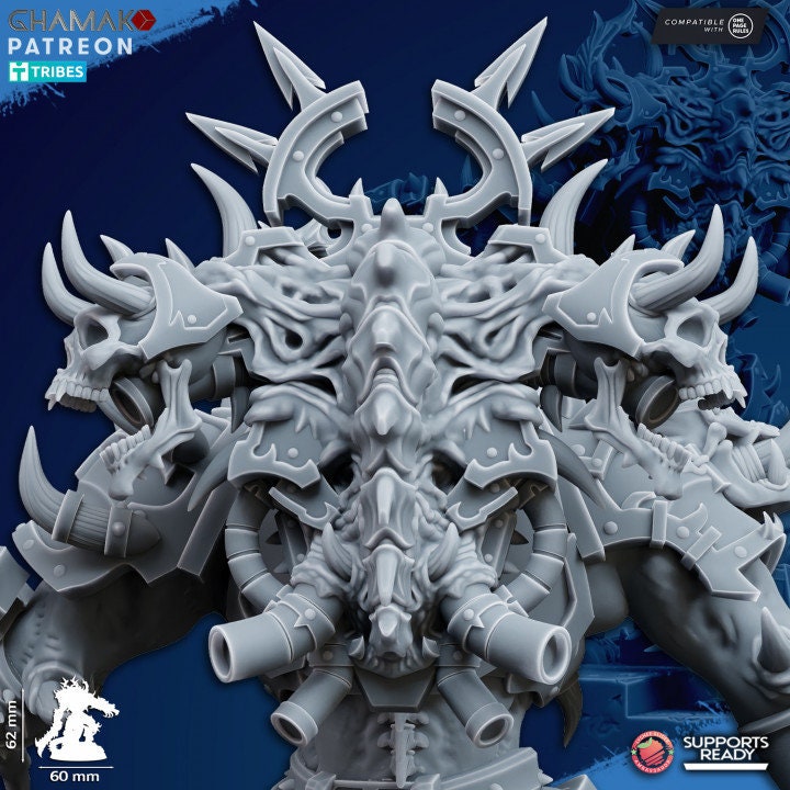 Demonic Lord of Chaos | Ghamak Heretic Knights | Wargaming | Proxies of Chaos | Knights of Chaos | Grimdark Heretics | Demon lord