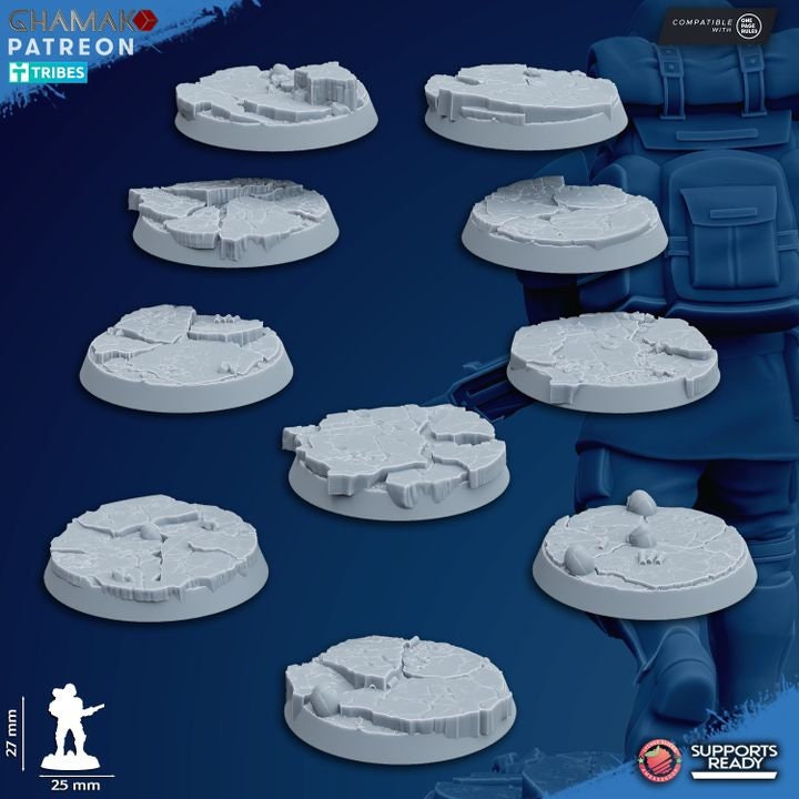 Freedom Guard Assault Troops (Set of 10) | Ghamak | 3D Printed | 28mm | Wargaming | One Page Rules | warhammer Imperium of Man Proxy