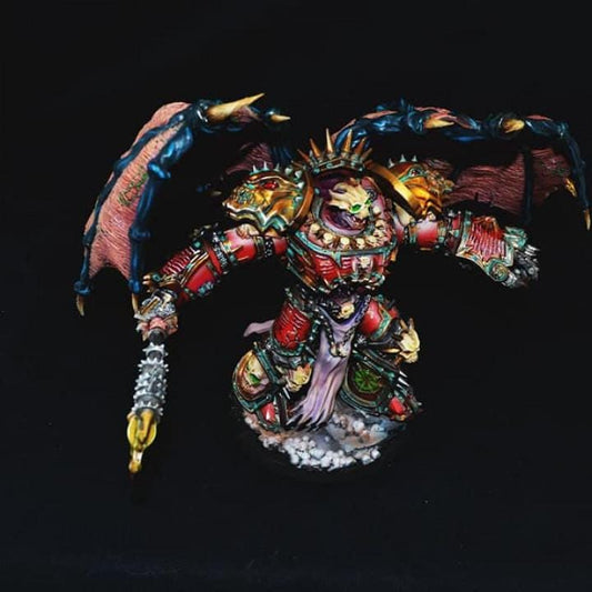 Lord of Hate Chaos Demon Prince | Fantasy Miniature | Dungeons and Dragons | DnD Miniature | Tabletop Roleplaying Game| Ghamak Demon