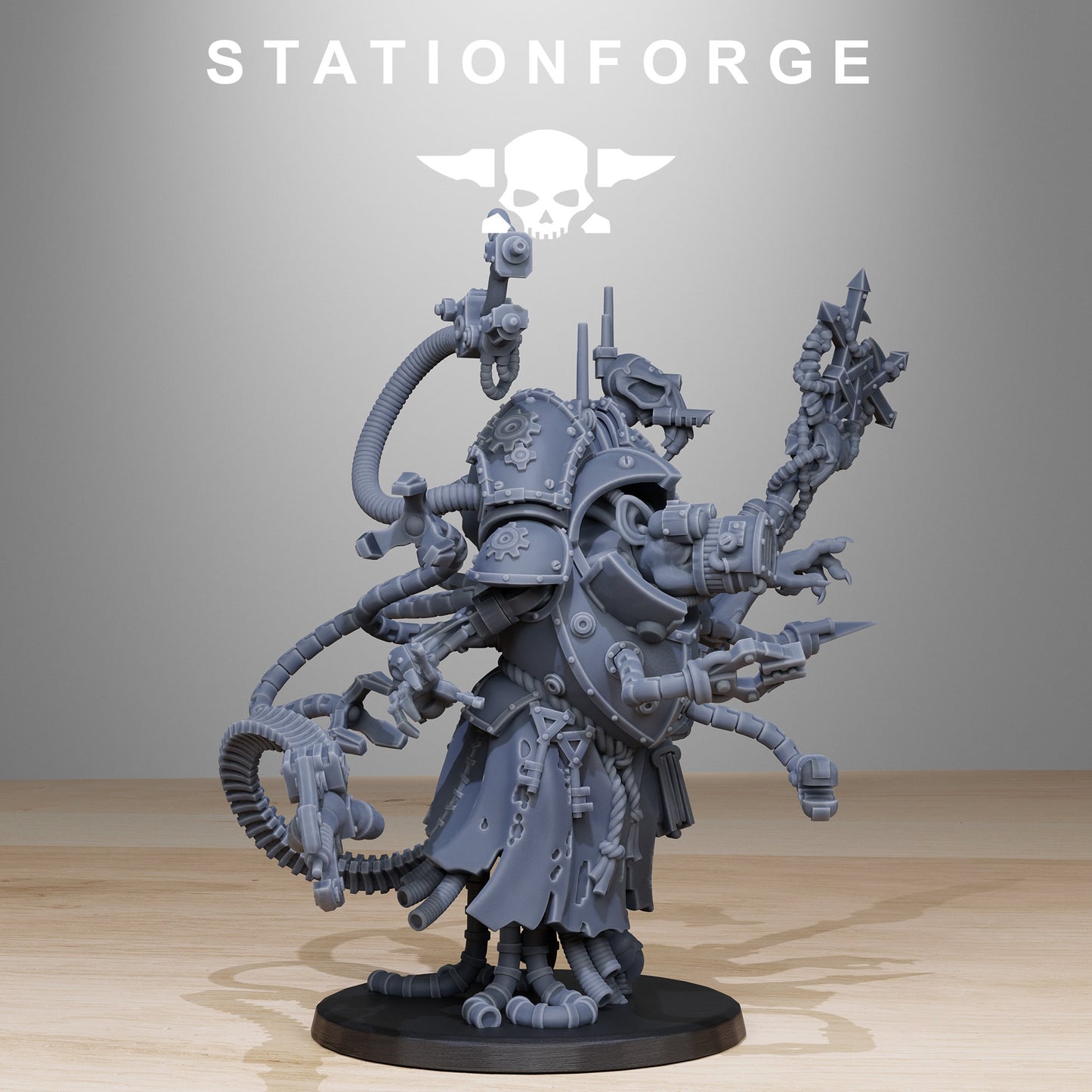 Raticus Priest | Station Forge | Wargaming | Scavenger Raticus | Wargaming Miniature | Grim Dark Future tabletop Gaming