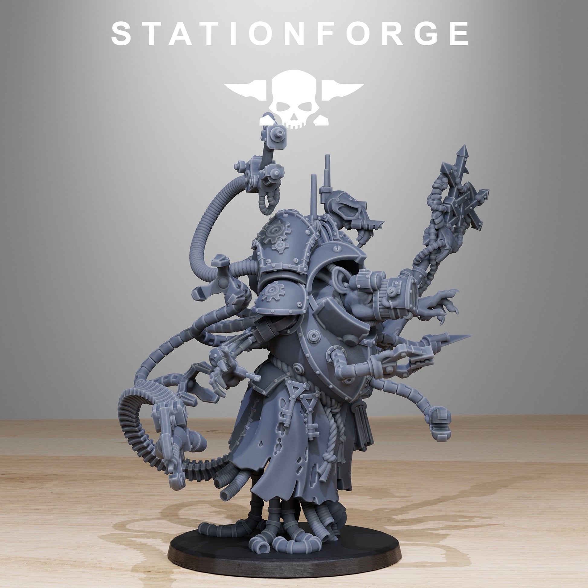 Raticus Priest | Station Forge | Wargaming | Scavenger Raticus | Wargaming Miniature | Grim Dark Future tabletop Gaming