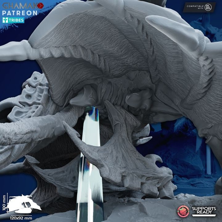 Raptoratrix | Ghamak Cosmic Devourer | Wargaming | Alien Swarm Proxies | Alien Hive | Xenomorph Grimdark Devourer | Flying alien proxy