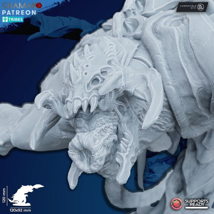 Polistes Carnifex | Ghamak Cosmic Devourer | Wargaming | Alien Swarm Proxies | Alien Hive | Xenomorph Grimdark Devourer | Flying alien proxy