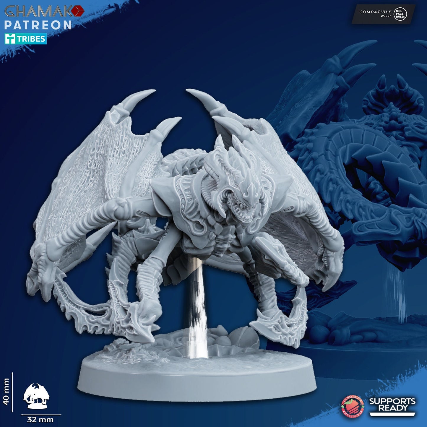 Pterofex Set of 10 | Ghamak Cosmic Devourer | Wargaming | Alien Swarm Proxies | Alien Hive | Xenomorph Grimdark Devourer